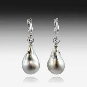 18KT White Gold South Sea Baroque Pearls