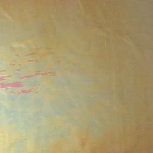 31702IR Pale Amber & White Iridescent Glass 8 x 12 Hobby Sheet