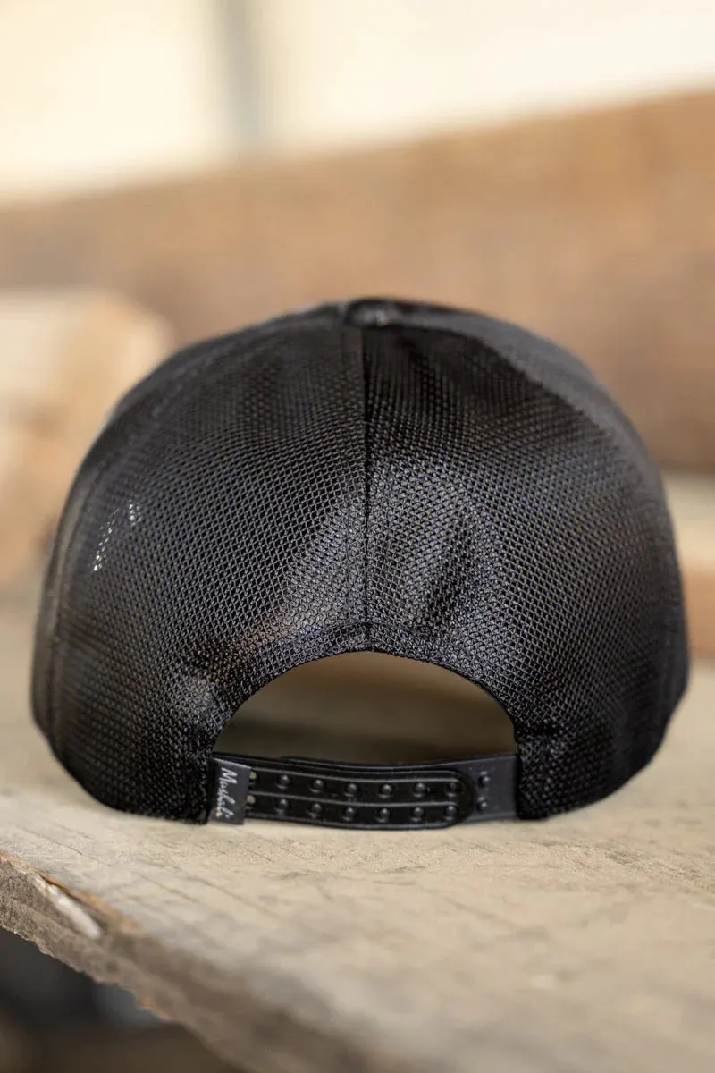 Black Glam Check  Baseball Cap