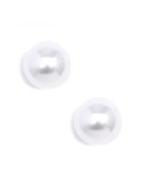 Chunky Pearl Stud Earrings
