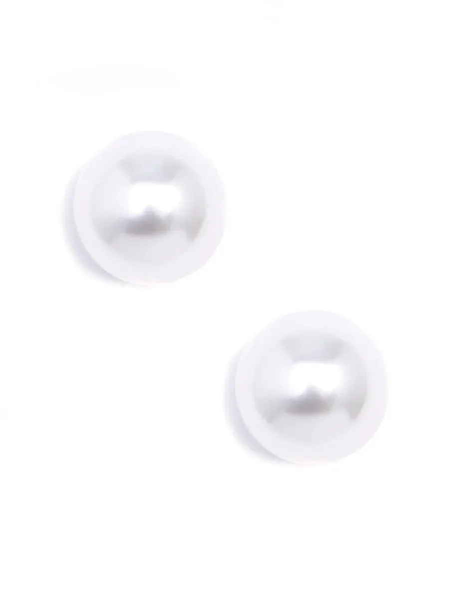 Chunky Pearl Stud Earrings