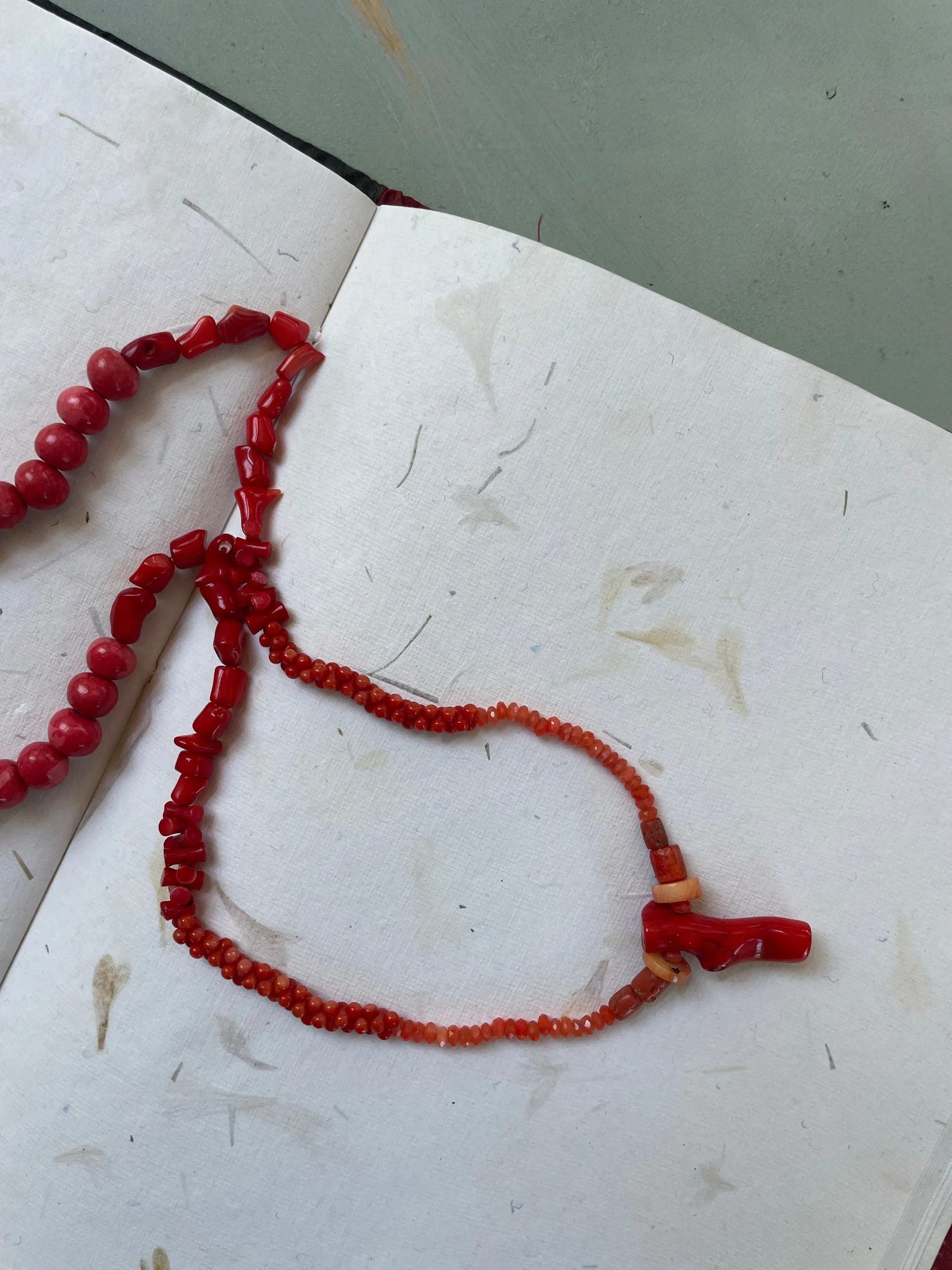 Coral beads necklace