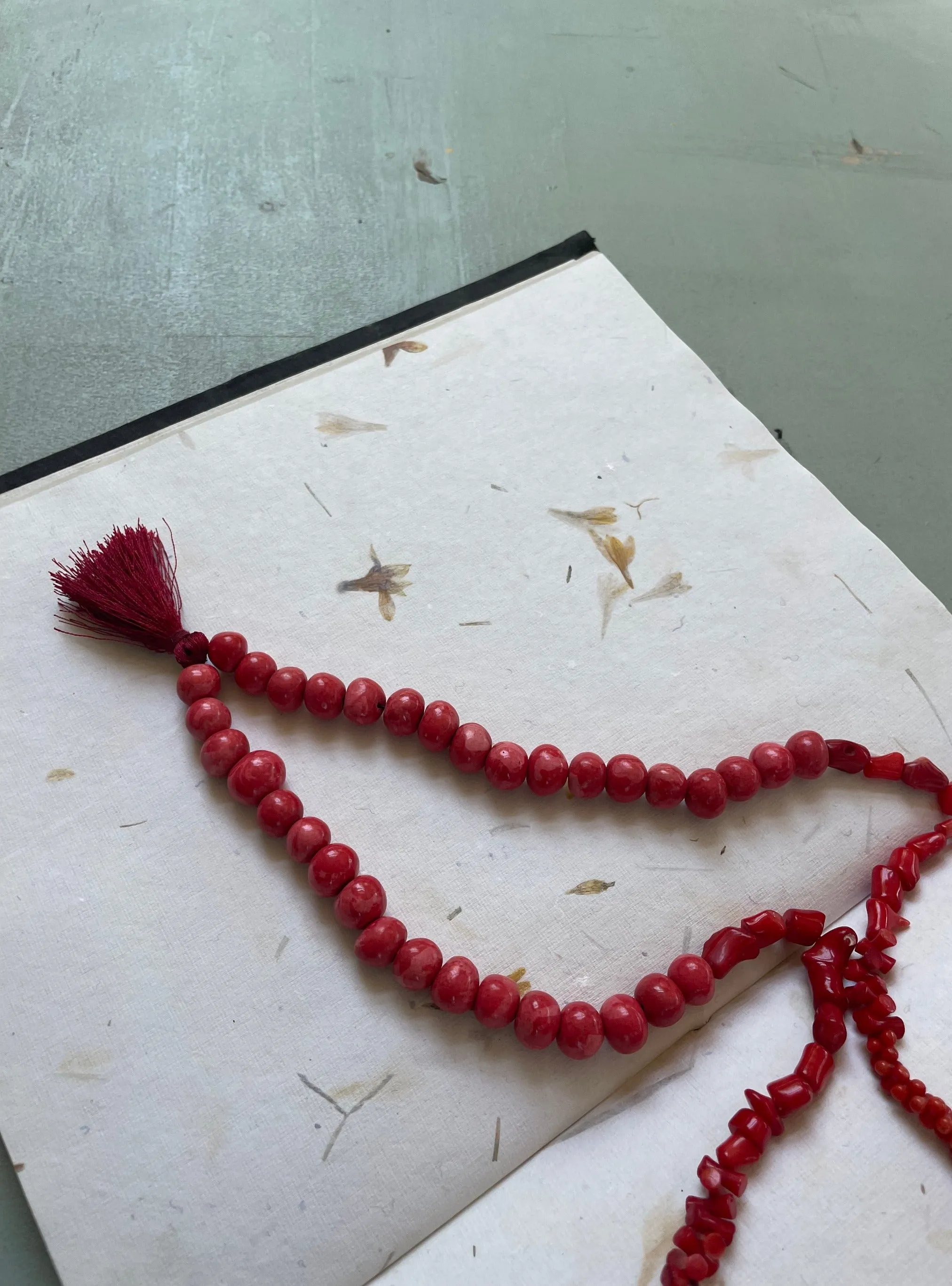 Coral beads necklace