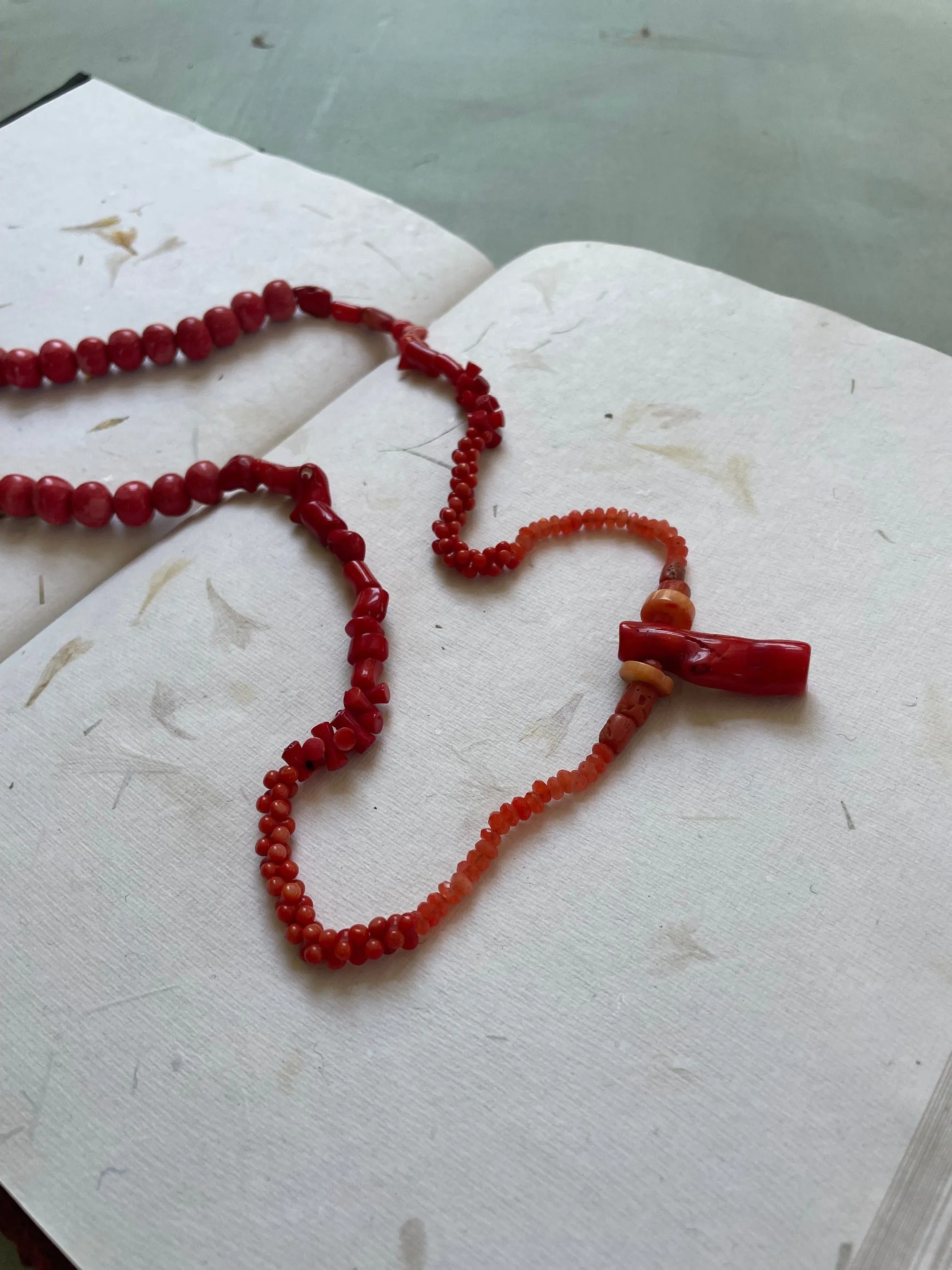 Coral beads necklace