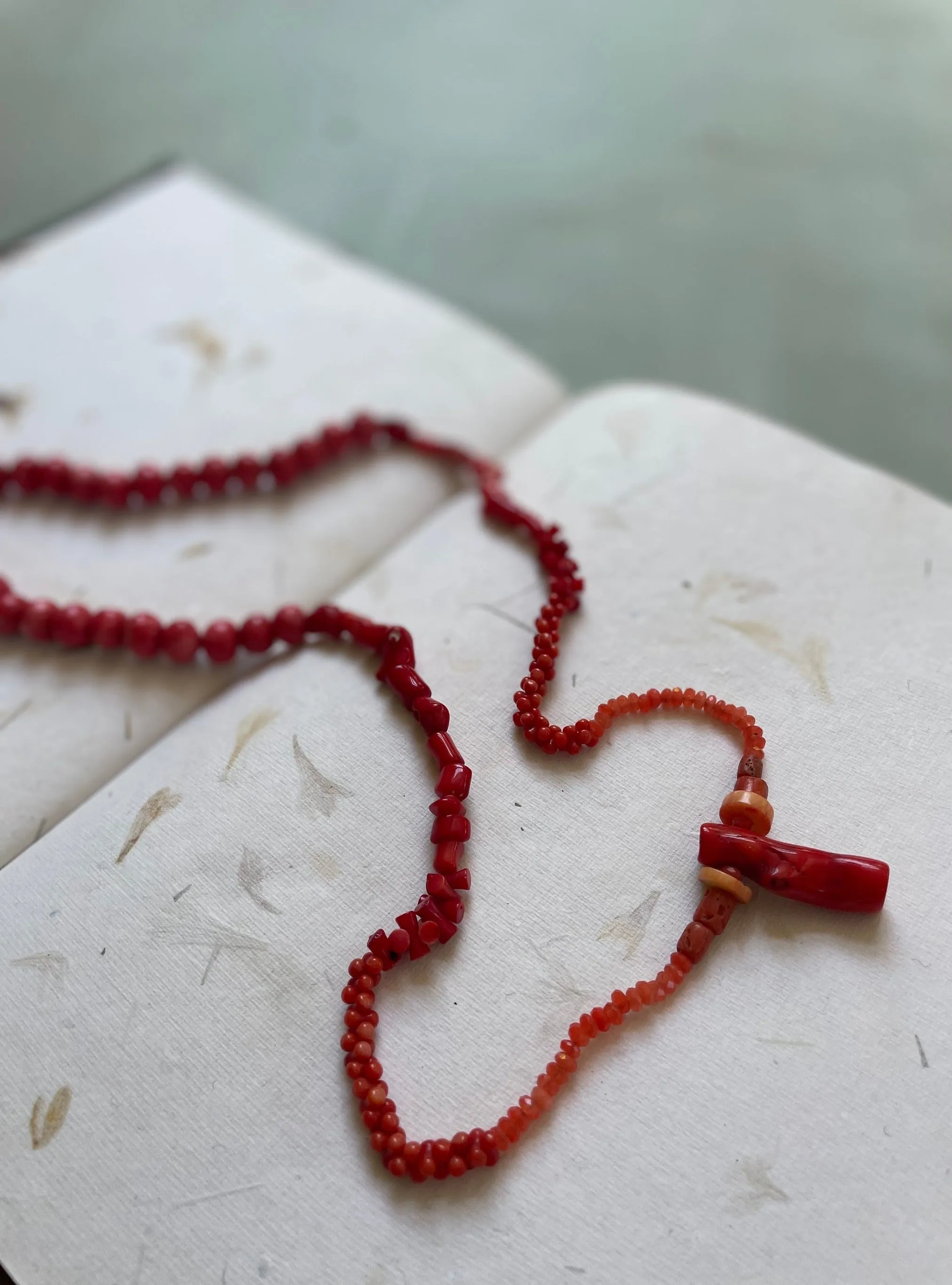 Coral beads necklace