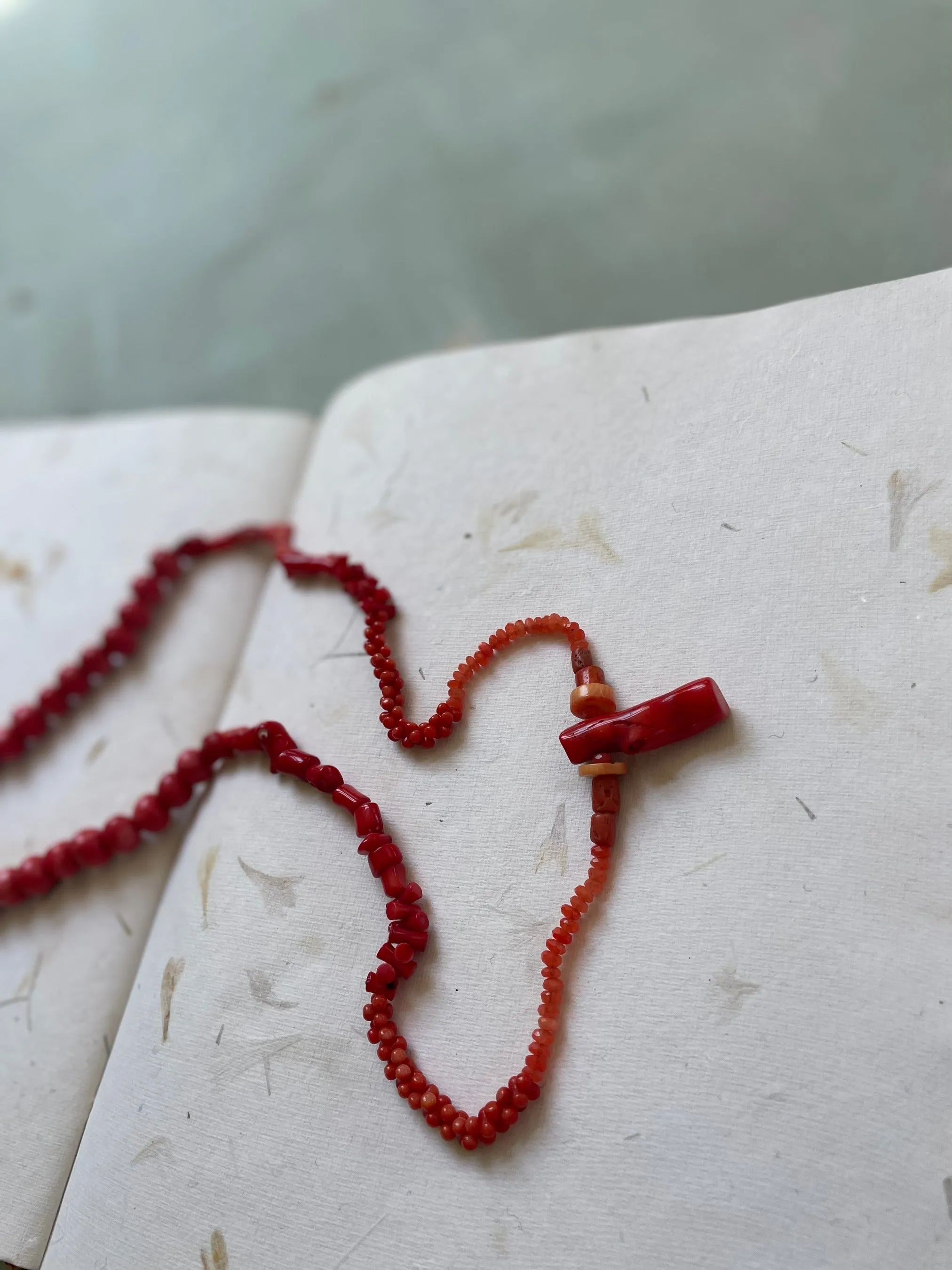 Coral beads necklace