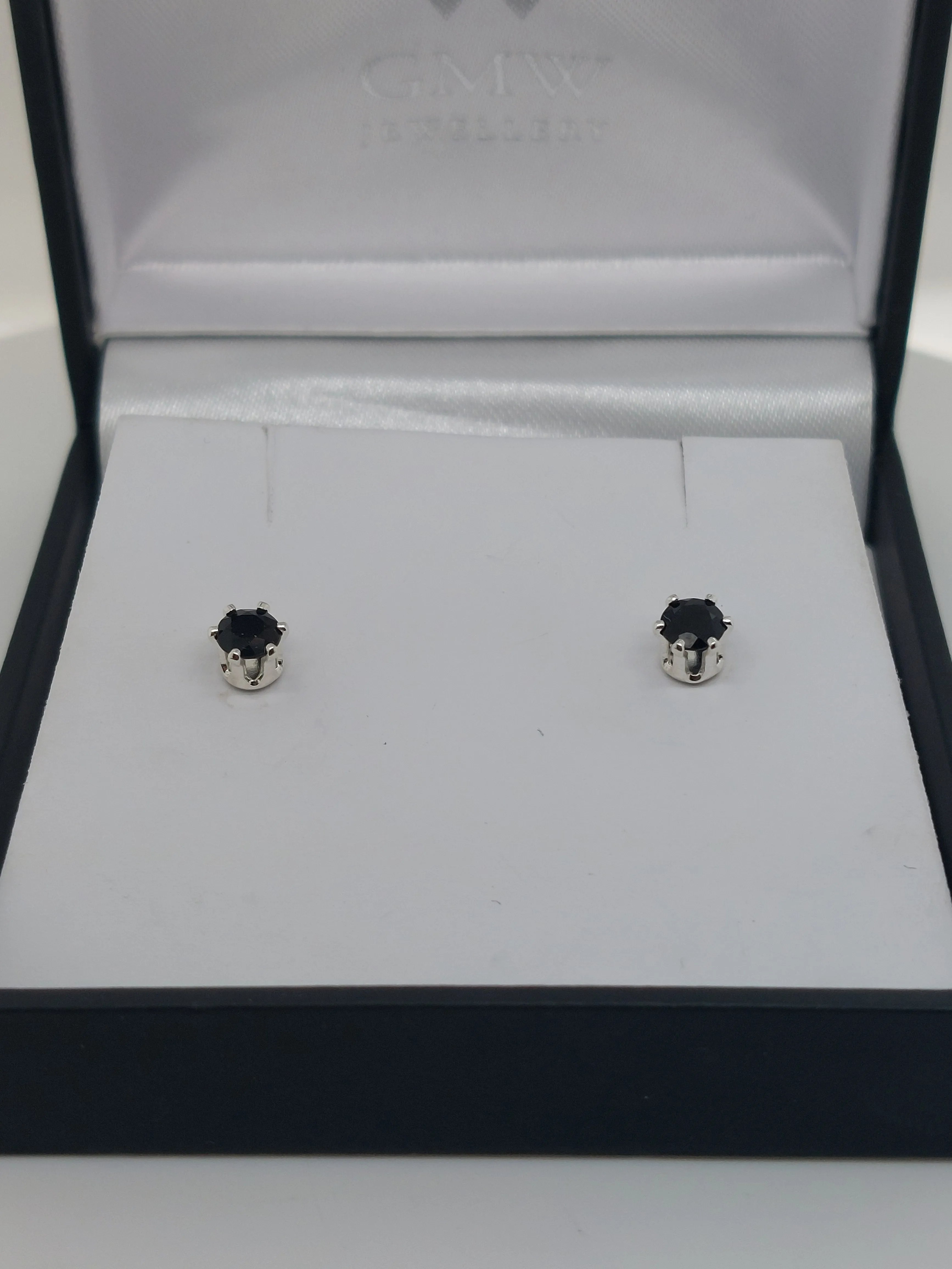 Dark Sapphire Studs