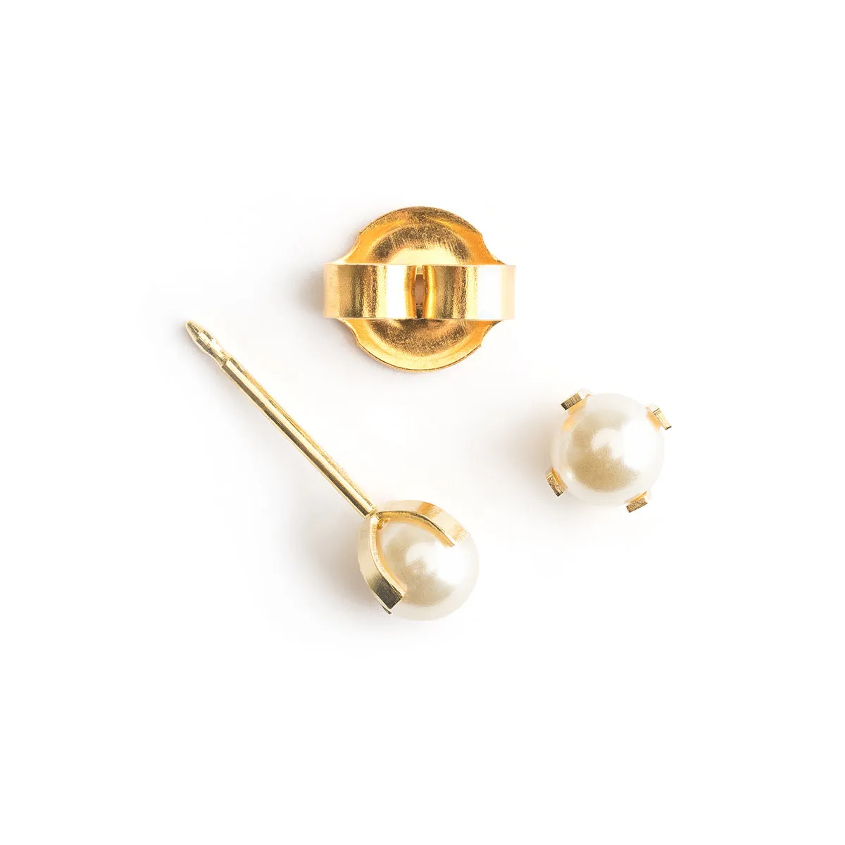 Ear Piercing 4 mm Pearl 14K Gold Self Piercer