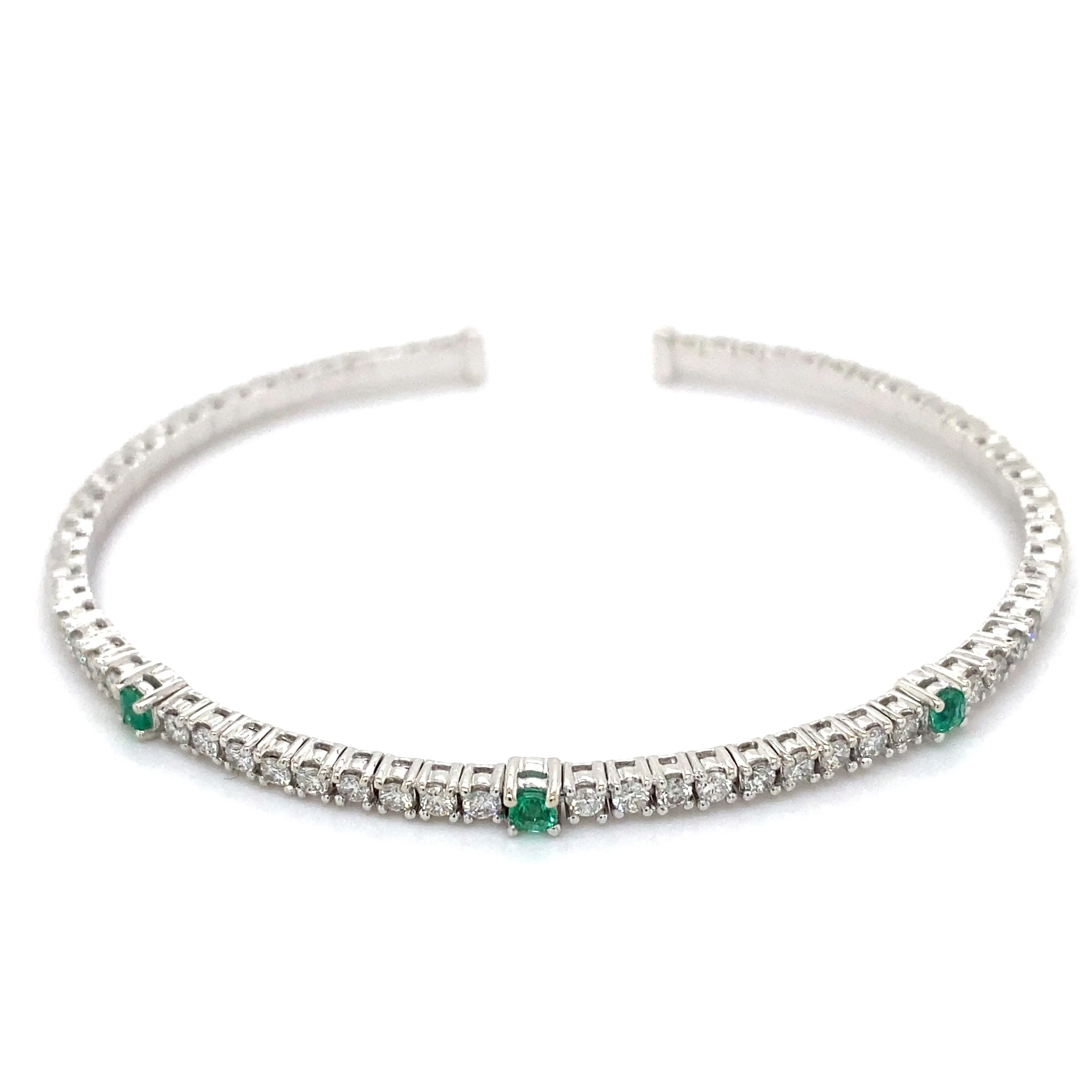 Estate Emerald & Diamond Cuff