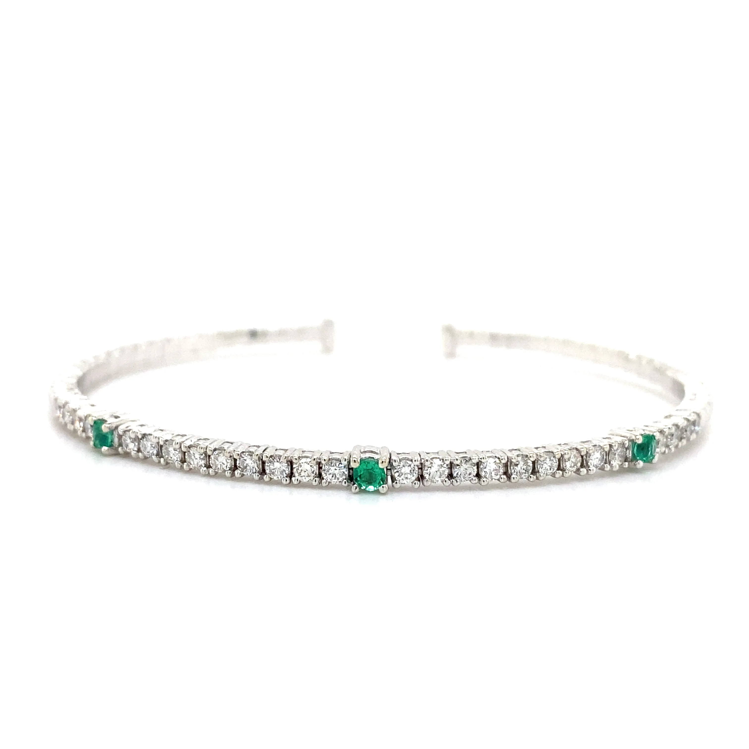 Estate Emerald & Diamond Cuff