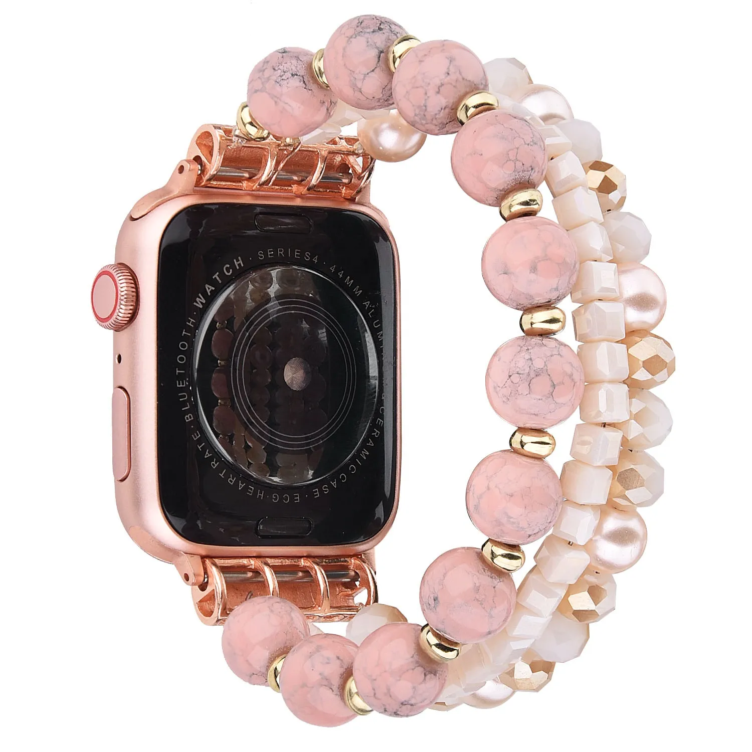 Handmade Beaded Pearl Band for Apple Watch-Assorted Colors