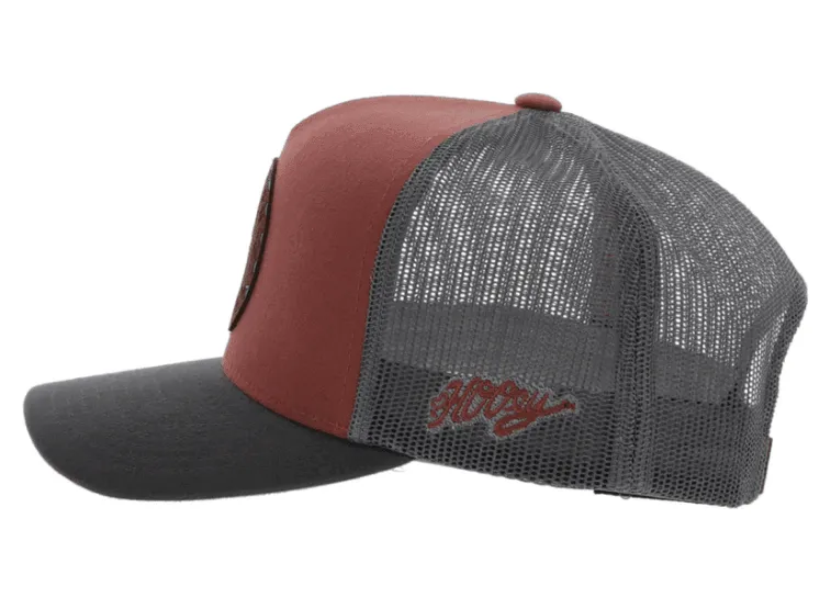 Hooey Spur Salmon Trucker Snapback Hat 2314T-SAGY
