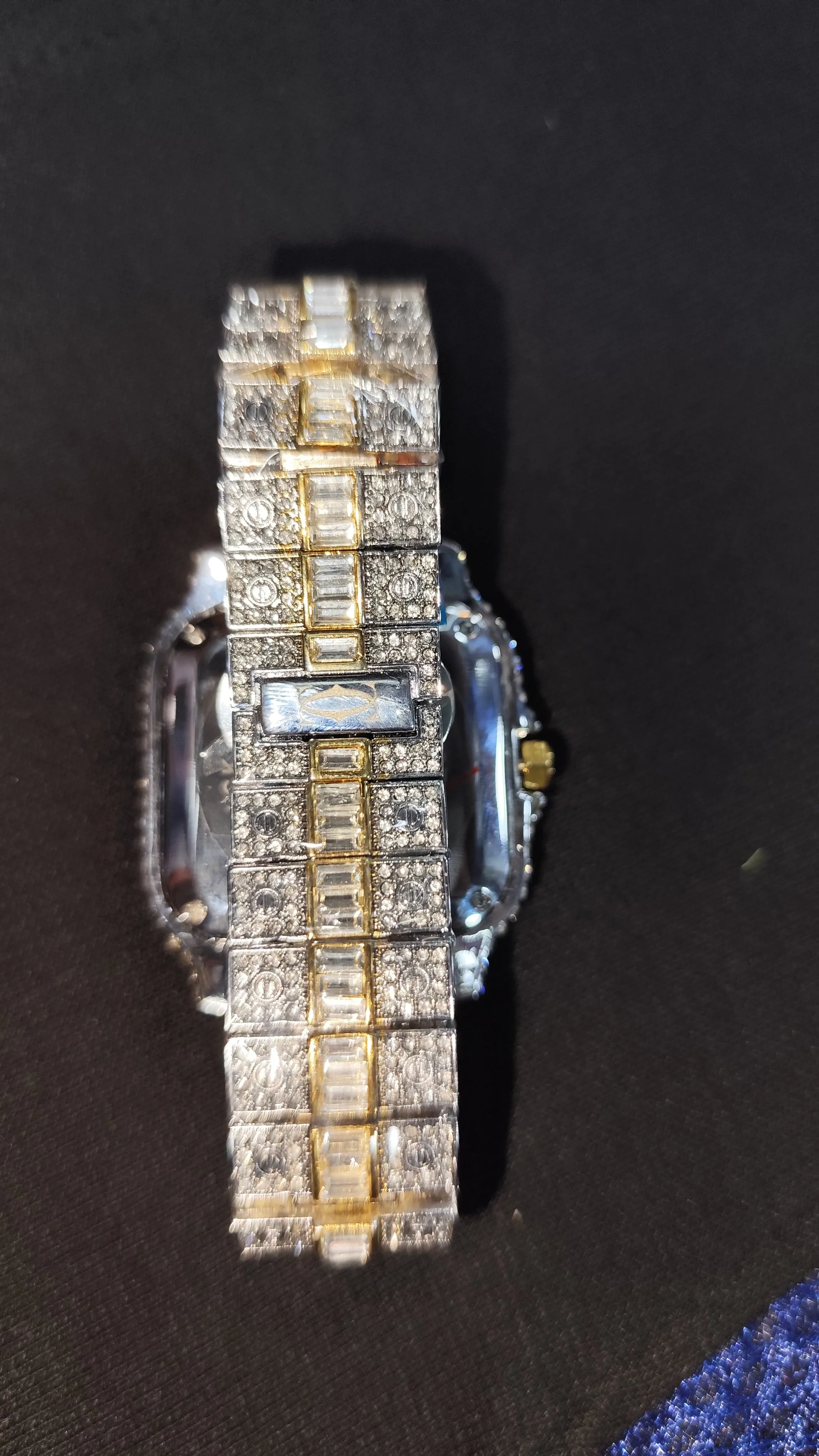 Luxury Premium Quality Ice Square Diamond Roman Numerals Watch For Men's| Exotic Ice Out Watch