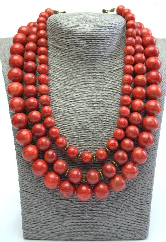 Natural Coral Necklace Ukrainian coral Necklace Vintage Necklace Red Coral Necklace Vintage Coral Genuine Coral Necklace Anniversary gift