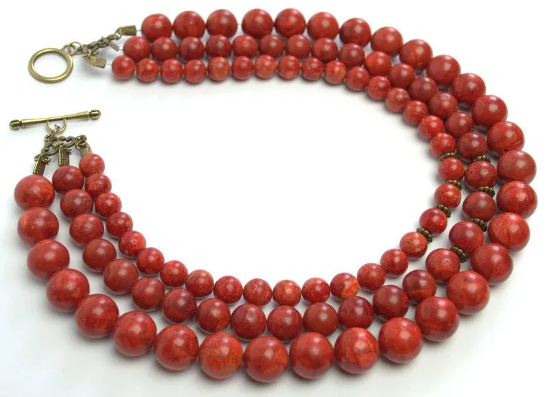 Natural Coral Necklace Ukrainian coral Necklace Vintage Necklace Red Coral Necklace Vintage Coral Genuine Coral Necklace Anniversary gift