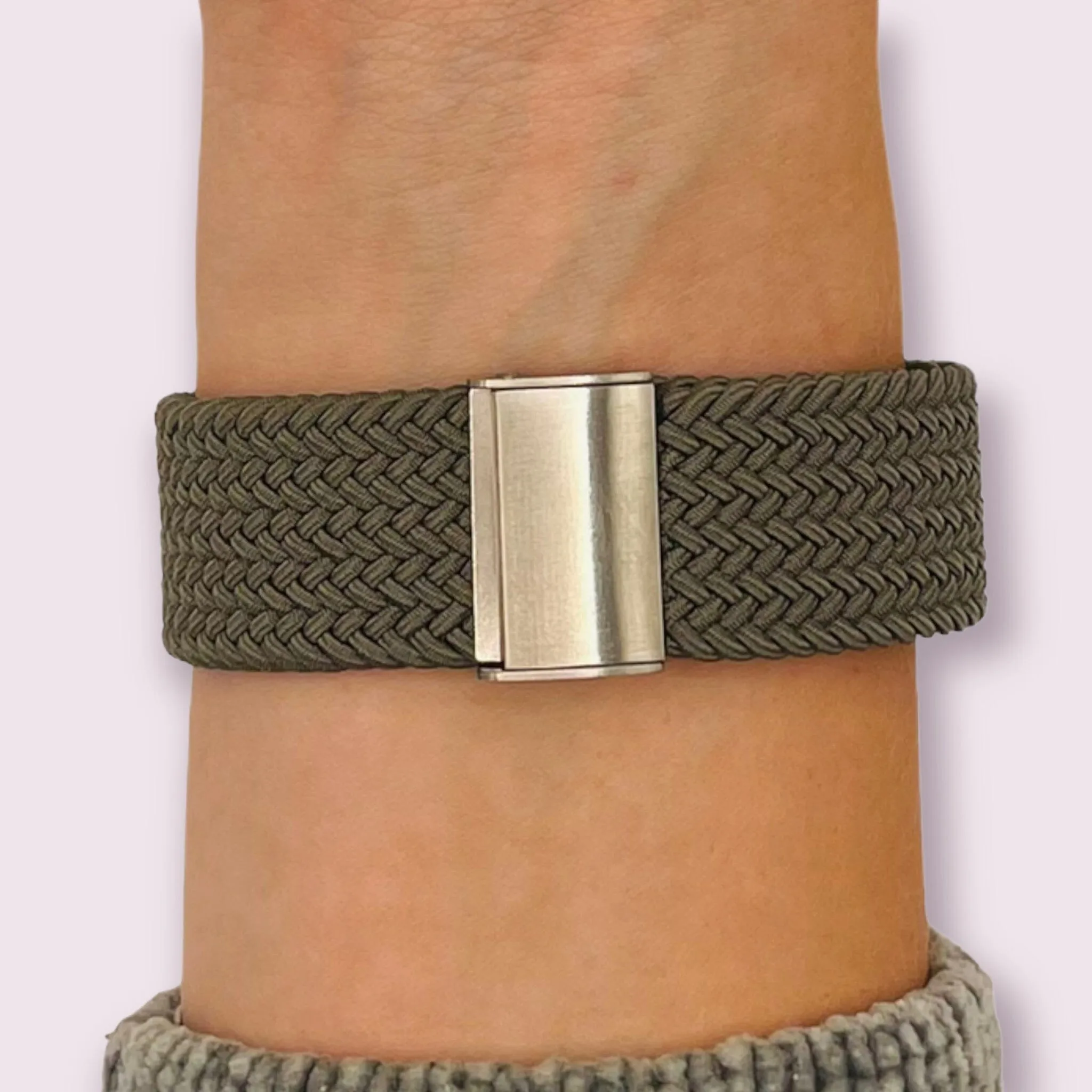 Nylon Braided Loop Watch Straps Compatible with the Olympic 22mm Range