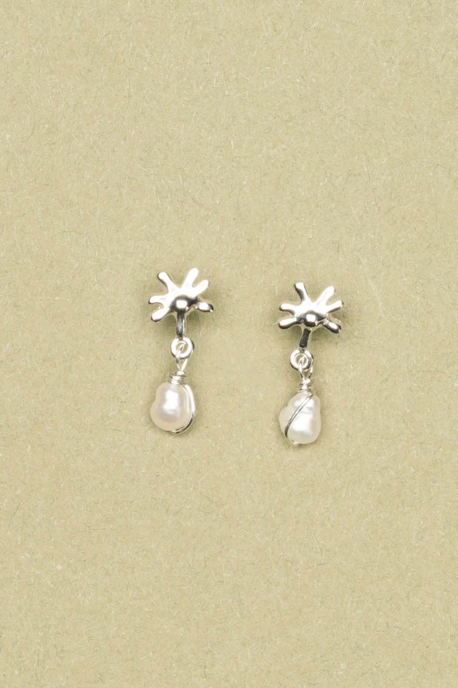Pearl Daisy Earrings