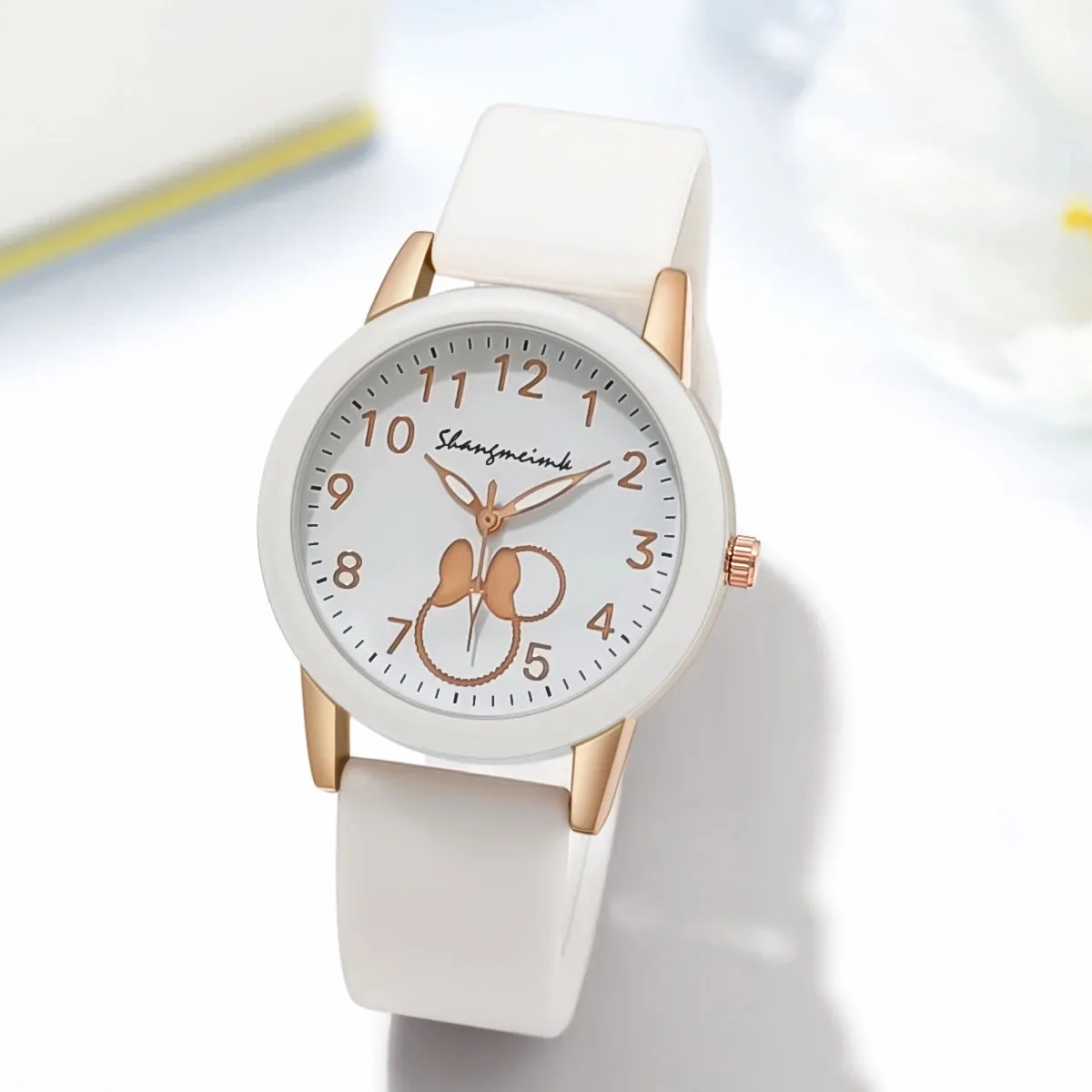 Quartz Watches For Women Luxury Brand Ladies Round Clock Silicone Women's Watch Gift