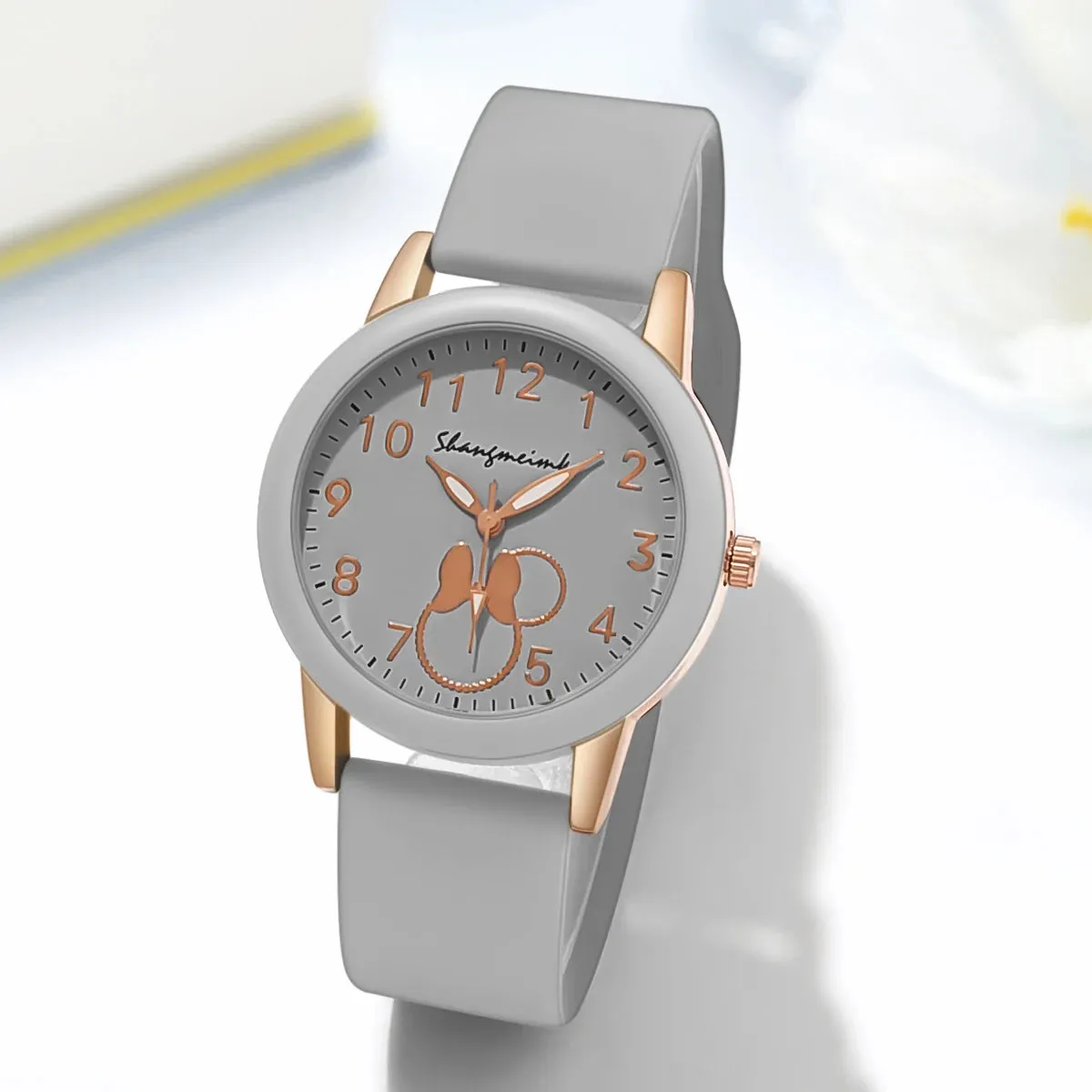 Quartz Watches For Women Luxury Brand Ladies Round Clock Silicone Women's Watch Gift