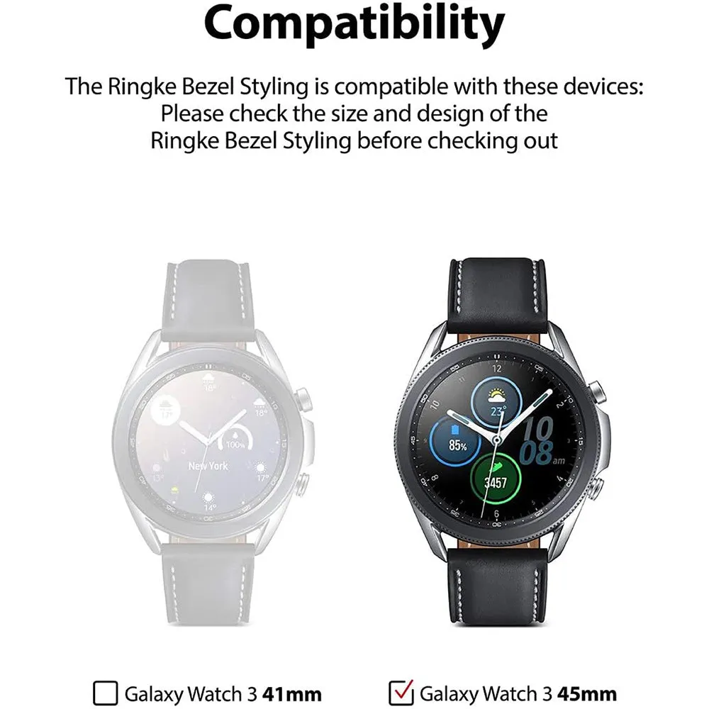 Samsung Galaxy Watch 3 45mm | Bezel Styling| Silver (45-05)
