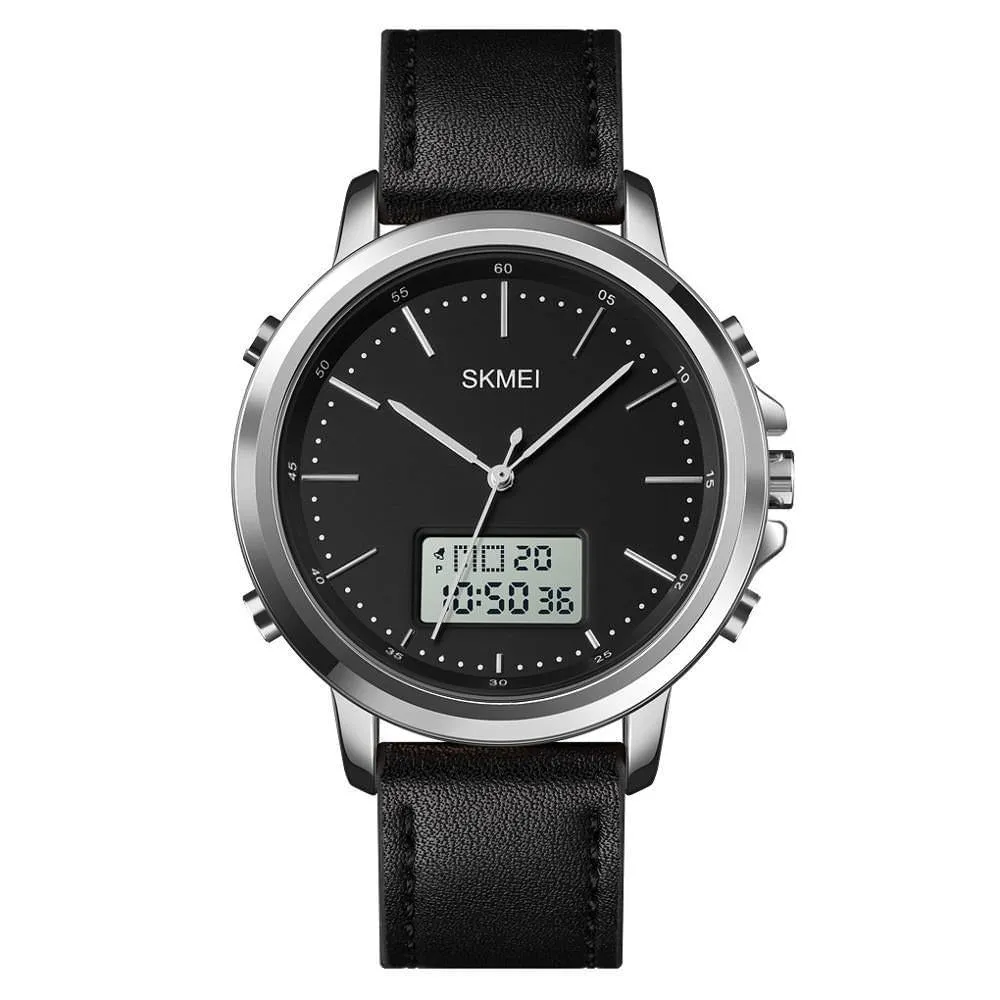SKMEI 1652 Japan Digital Quartz Dual movement Men's Watch w/ LED Light Display & Stopwatch