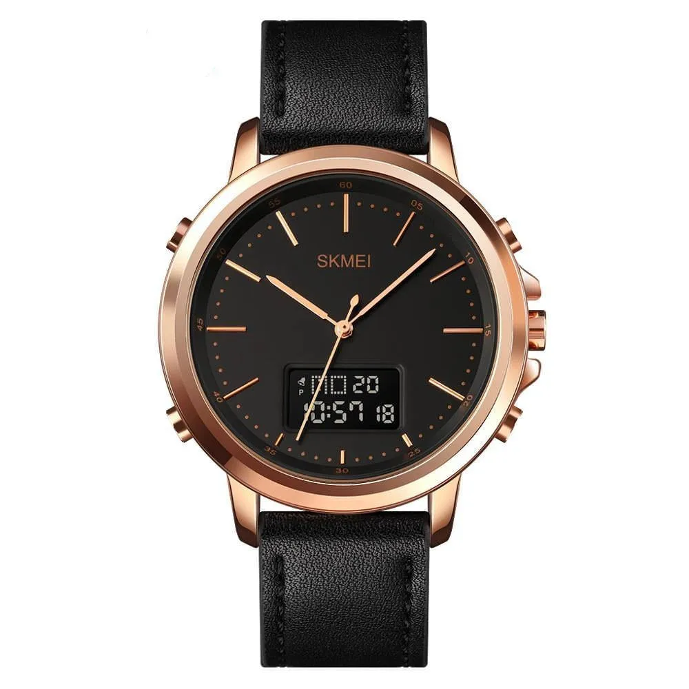 SKMEI 1652 Japan Digital Quartz Dual movement Men's Watch w/ LED Light Display & Stopwatch