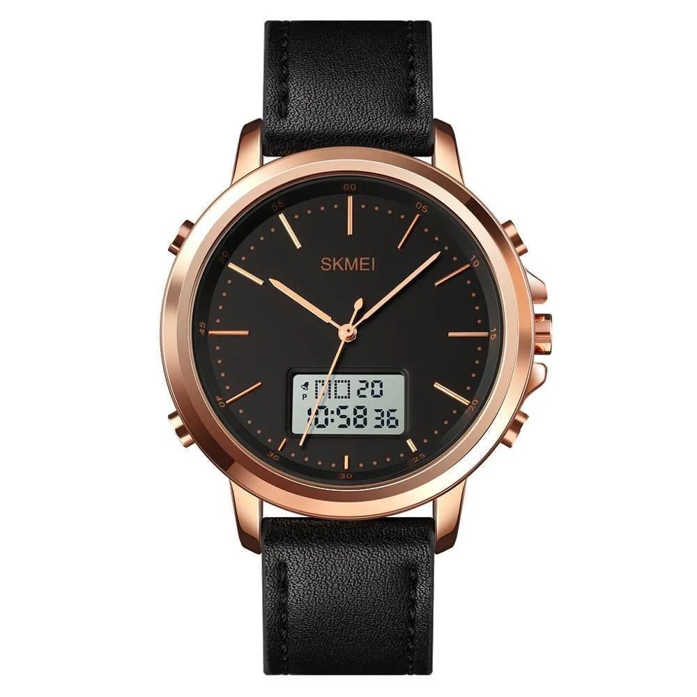 SKMEI 1652 Japan Digital Quartz Dual movement Men's Watch w/ LED Light Display & Stopwatch