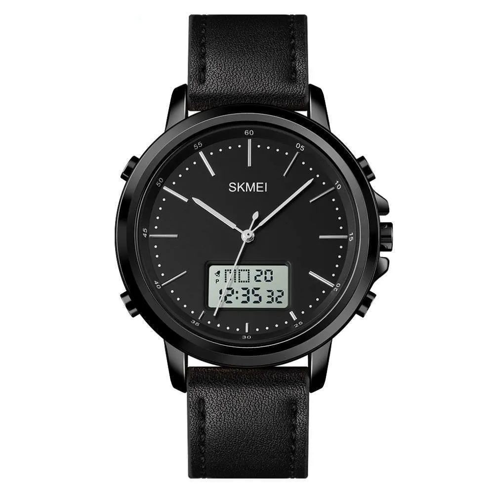 SKMEI 1652 Japan Digital Quartz Dual movement Men's Watch w/ LED Light Display & Stopwatch