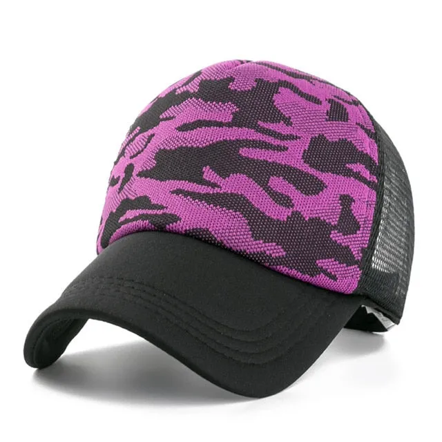 Summer Camouflage Baseball Adjustable Snapback Cap