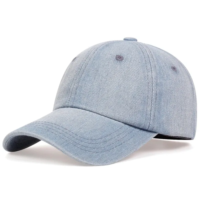 Unisex Cowboy Baseball Cap Fall Casual Sanpback Hat For Men Women Outdoor Sport Denim Jeans Hip Hop Caps Sun Hats Wholesale